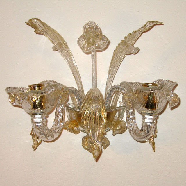 Accademia Murano glass sconce